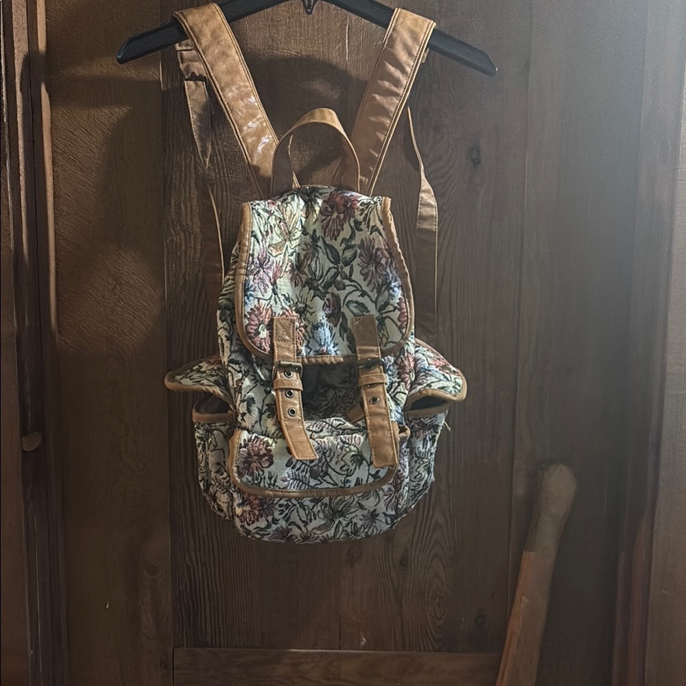 Mossimo Floral Canvas Backpack